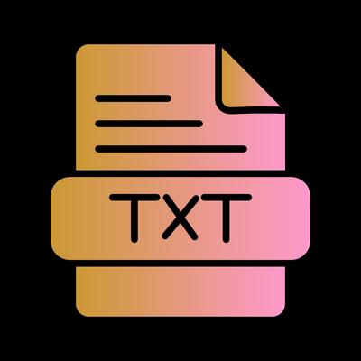 TXT Vector Icon
