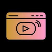 Video Streaming Vector Icon