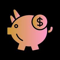 Piggy Saving Vector Icon