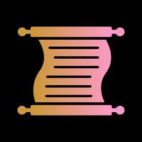 Scroll of Paper Vector Icon