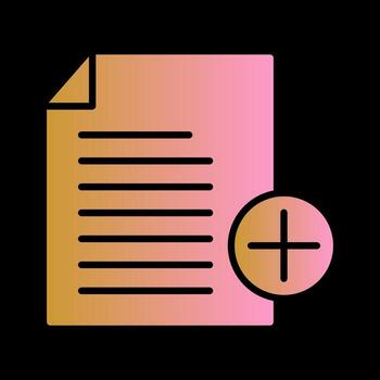 Add Notes Vector Icon