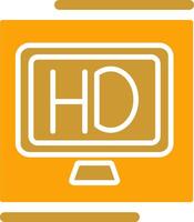 hd calidad vector icono