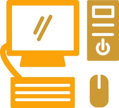 icono de vector de computadora