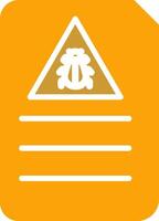 Bug Document Vector Icon