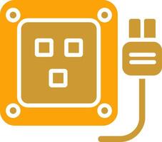 icono de vector de enchufe