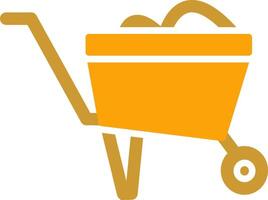 Wheelbarrow Vector Icon