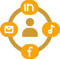 Social Circle Vector Icon