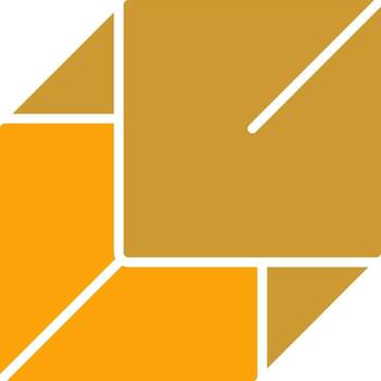 icono de vector de cubo