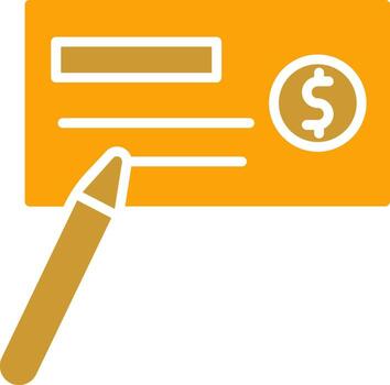 Write Cheque Vector Icon
