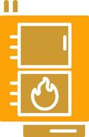 Solid Fuel Boiler Vector Icon