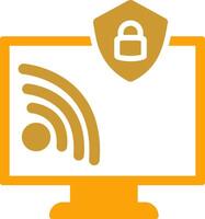 Wifi Security Vector Icon