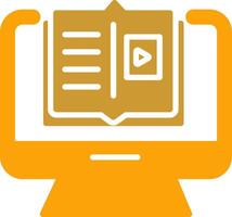 E Learning Vector Icon