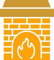 Fireplace Vector Icon