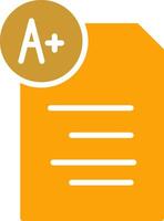 Graded Paper Vector Icon