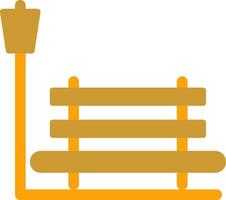 Relaxation Bench Vector Icon