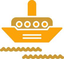 Steamship Vector Icon