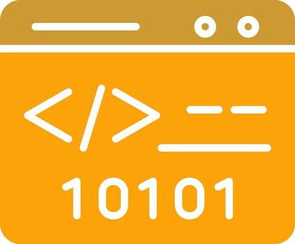 binario sitio web vector icono