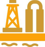 Oil Platform Vector Icon