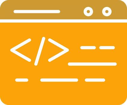 Web Coding Vector Icon