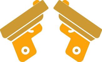 Two Guns Vector Icon