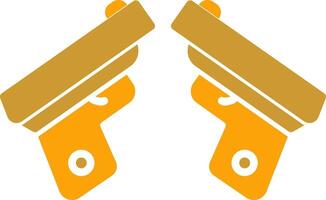 Two Guns Vector Icon