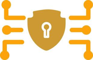 icono de vector de seguridad de datos