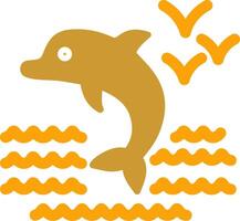 Dolphin Vector Icon