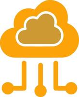 icono de vector de nube