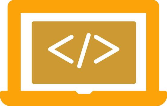 codificación computadora vector icono