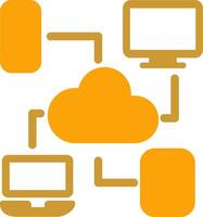 Cloud Computing Vector Icon