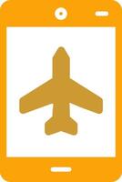 icono de vector de avion