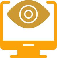 icono de vector de ojo