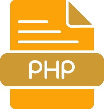 icono de vector de php