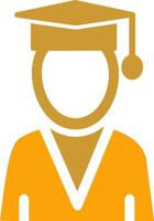 Student Holding Degree Vector Icon