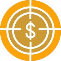 Economic Target Vector Icon