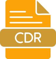 icono de vector de cdr