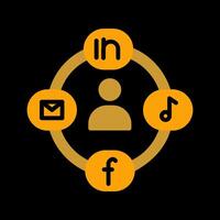 Social Circle Vector Icon