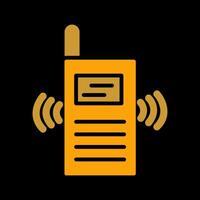 icono de vector de walkie-talkie