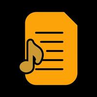 Audio Document Vector Icon