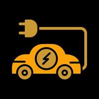 Electric Car Vector Icon