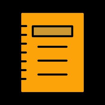 Notepad Vector Icon