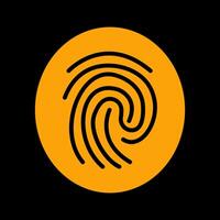 Fingerprint Vector Icon