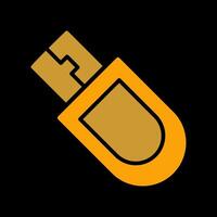 Bitcoin USB Device Vector Icon