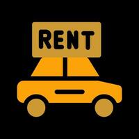 Rent a Car Vector Icon