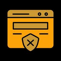 Unprotected Website Vector Icon