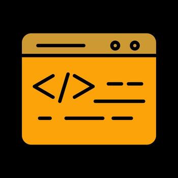 icono de vector de codificación web