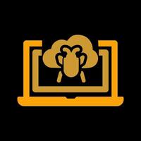 Bug Cloud Vector Icon