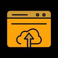 Upload Web Vector Icon