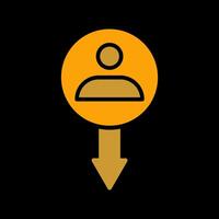 User Down Vector Icon