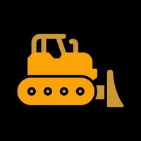 Bulldozer Vector Icon
